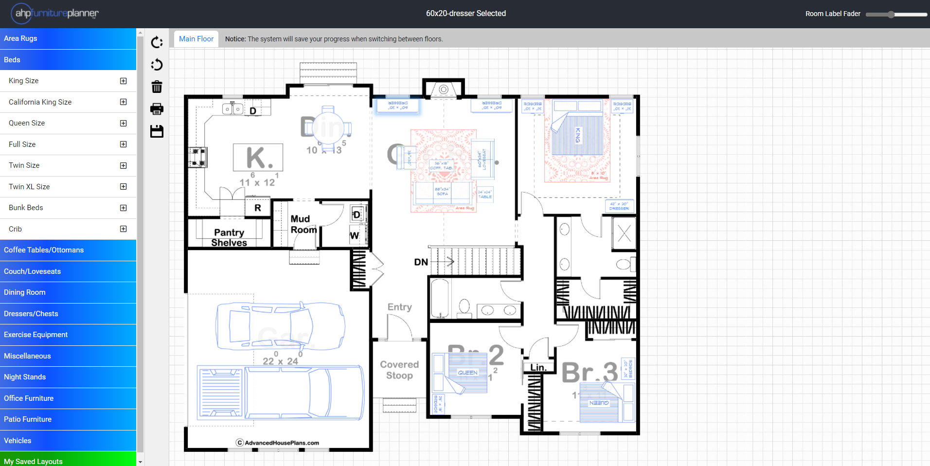 Advanced Designer User Interface